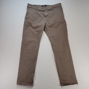 Mavi Pants Mens 36x30 Brown Johnny Slim Leg Chino Mid Rise Stretch Preppy